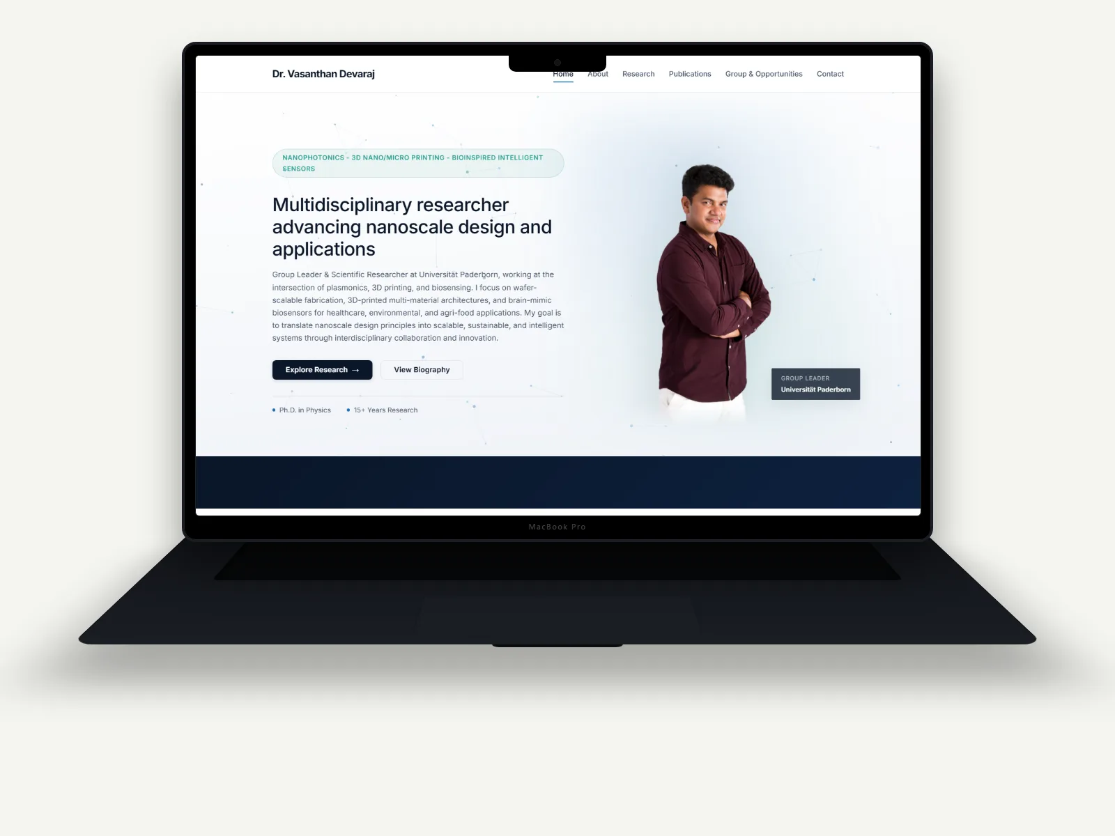 Vasanthan Portfolio - Researcher Portfolio